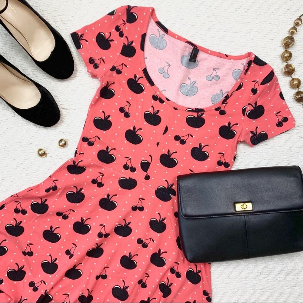 Vero Moda Pink and Black Mini Dress